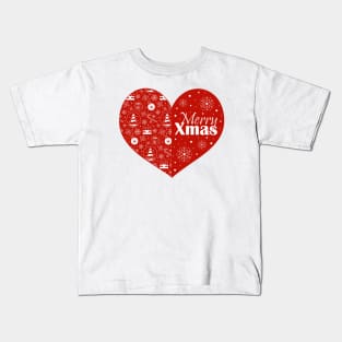 Christmas Heart Kids T-Shirt